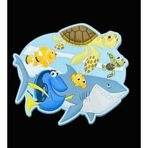 Vintage Walt Disney Magnet Finding Nemo Dory Marlin Bruce Clown Rubber Souvenir